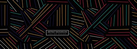 Abstract colorful geometric lines header background 382343 Vector Art at Vecteezy