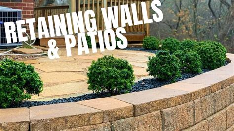 Retaining Walls and Flagstone Patios - YouTube