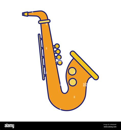 Saxophone Icon Flat Design Vector Stock Vector Image & Art - Alamy