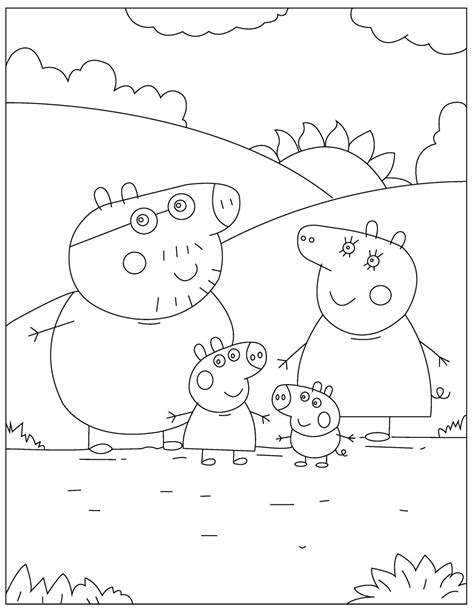 Free PEPPA PIG Coloring Pages for Download (Printable PDF)