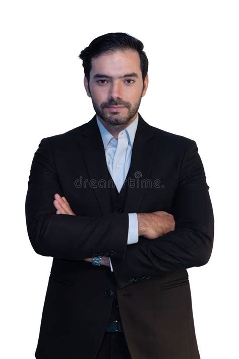 Business Man with Crossed Arms Pose Stock Photo - Image of consultant ...