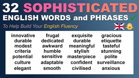 32 Sophisticated English Words and Phrases To Help You Build Your Fluency in English ...