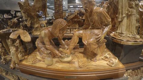 Bethlehem Olive Wood Carving 1 24 17 - YouTube