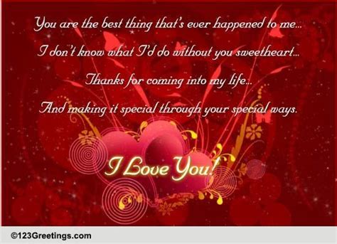 Thanks Sweetheart! Free For Your Love eCards, Greeting Cards | 123 ...