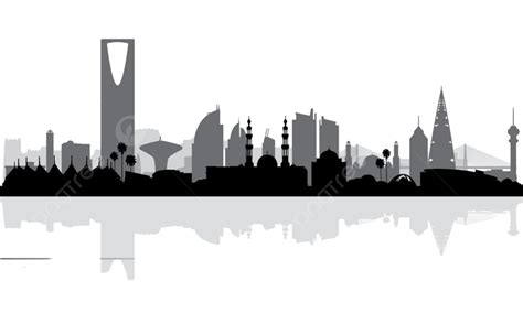 Sydney City Skyline Silhouette Transparent Background, Riyadh City ...