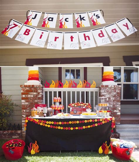 {Super Amazing} Fire Truck Birthday Party// Hostess with the Mostess®