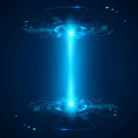 Premium Vector | Abstract futuristic object HUD element. 3D hologram display. Science and ...