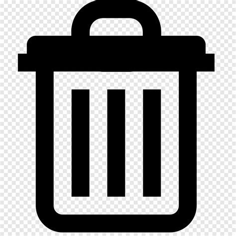 Trash can illustration, Computer Icons Icon design, delete button, text ...