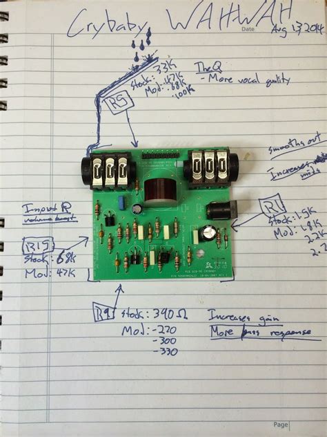 DIY Guitar pedal projects: GCB-95 Crybaby Wah MODS