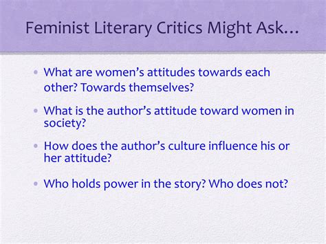 PPT - Feminist Literary Theory PowerPoint Presentation, free download - ID:2326939