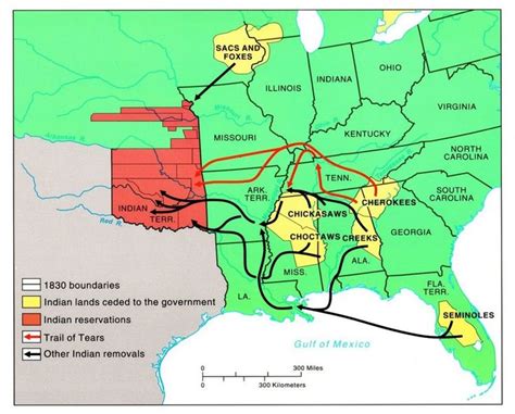 Map of the American Indian Removal Act of 1830 and "The Trail of Tears" | Choctaw nation, Trail ...