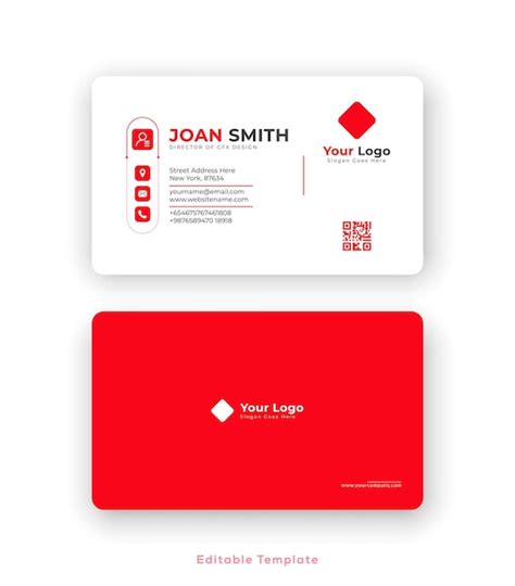 Premium Vector | Clean and modern minimalist business card design template