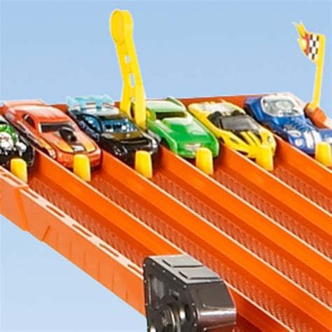 Hot Wheels Super 6-Lane Raceway Track Set Orange V1983 - Best Buy | Hot ...