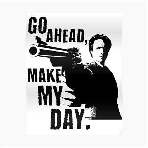 "Sudden Impact - Go Ahead, Make My Day" Poster by ElysianArt | Redbubble