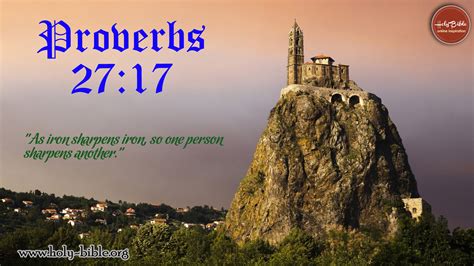 Bible Verse of the day – Proverbs 27:17 | Holy Bible