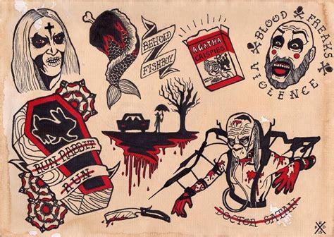 [View 31+] Flash Old School Horror Tattoos