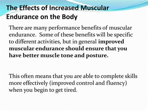 PPT - Muscular Endurance PowerPoint Presentation, free download - ID:2521699