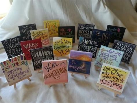 Small Canvas Gifts with Quotes Small Canvas Paintings, Small Canvas Art, Mini Canvas Art, Mini ...