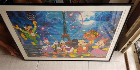 Original Disney Puzzle with Glass Frame, Furniture & Home Living, Home Decor, Frames & Pictures ...