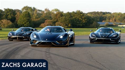 Koenigsegg Drag race!! Regera vs One:1 vs Agera RS - YouTube