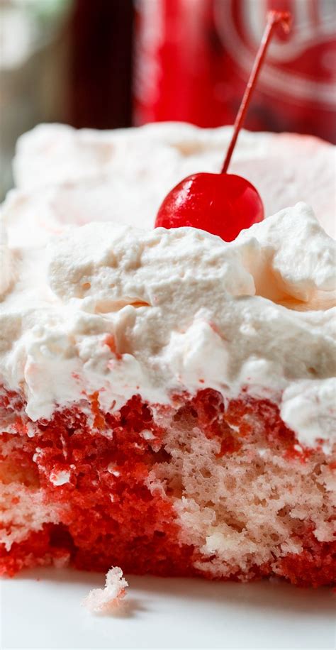 Cheerwine Poke Cake | Recette | Poke cakes, Cake