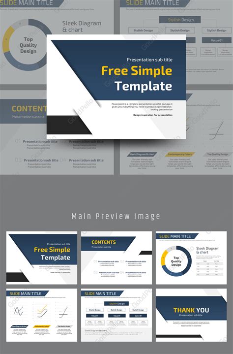 Free Simple PowerPoint Template | | 고퀄리티 프레젠테이션 템플릿 굿펠로