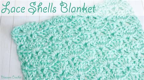 Beautiful Lace Shell Crochet Baby Blanket / Scarf - YouTube