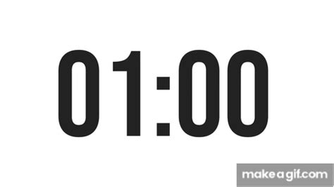 1 MINUTE COUNTDOWN TIMER (60 SECONDS TIMER) on Make a GIF