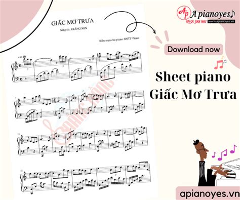 Sheet piano Giấc Mơ Trưa - A Pianoyes - TRƯỜNG ÂM NHẠC NẮNG HỒNG