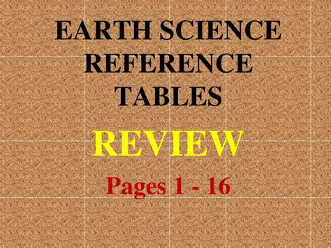 Earth Science Reference Tables Review | Cabinets Matttroy