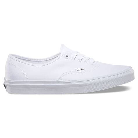 VANS Authentic Canvas Shoe True White | White canvas shoes, Canvas ...