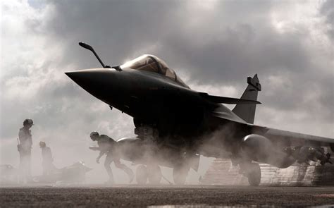 Rafale M Fighter Onboard Charles de Gaulle Aircraft Carrier | Global ...