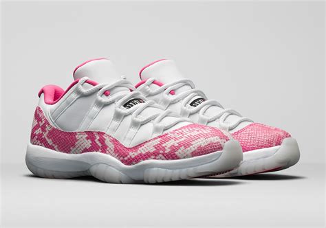 Jordan 11 Low Pink Snakeskin AH7860-106 Release Date | SneakerNews.com