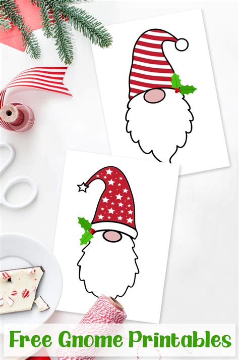 Free Christmas Gnomes Printables | i should be mopping the floor