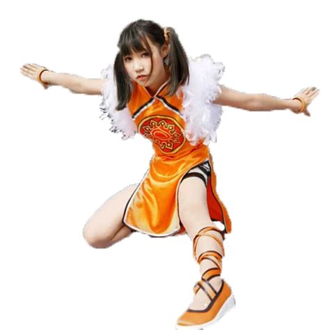 Tekken6 ling xiaoyu cos customize Tekken 6 LiLi Cosplay Costume with hand and leg accessories ...