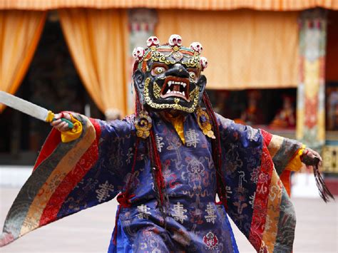 Enjoy Mask Dance At Lachung Monastery, Sikkim