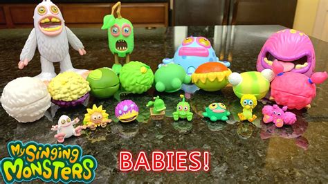 My Singing Monsters Babies Mini Figures With Eggs UNBOXING/REVIEW - YouTube