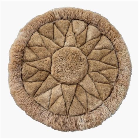 Round Alpaca fur rug handmade in Peru Alpaca fur rug | Etsy