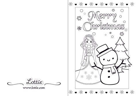 Foldable Coloring Printable Christmas Cards