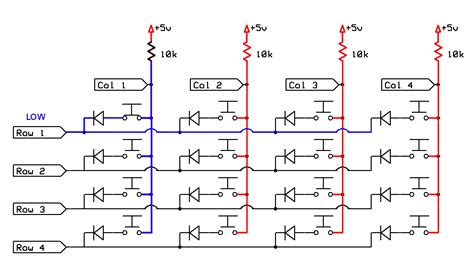 Gammon Forum : Electronics : Microprocessors : Using a keypad matrix