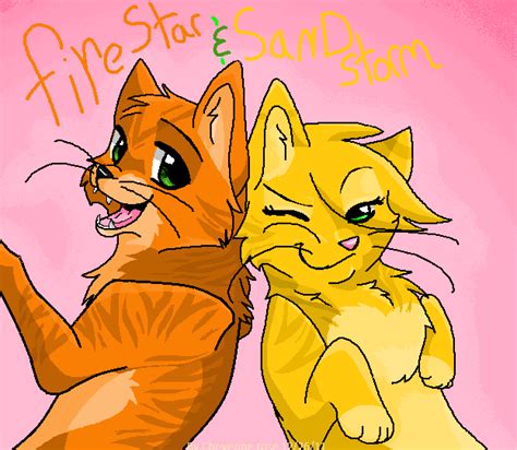 firestar and sandstorm by Alexthewolfy on DeviantArt