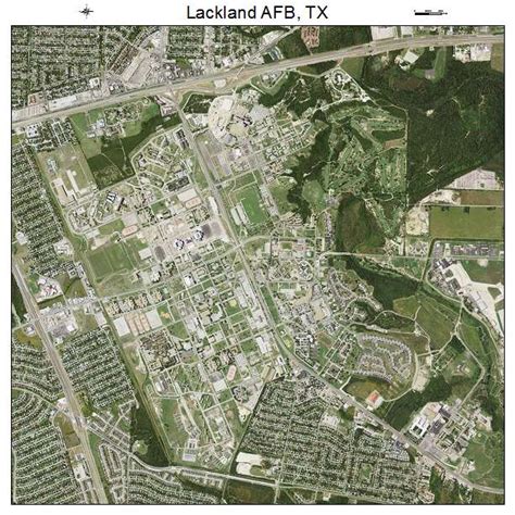 Aerial Photography Map of Lackland AFB, TX Texas