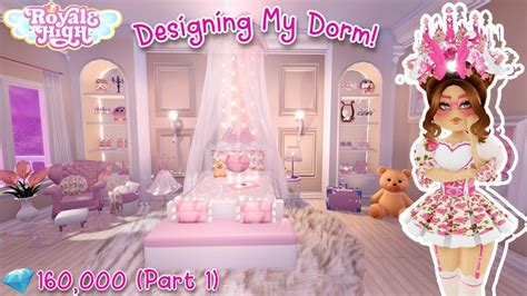 Decorating my * AESTHETIC * dorm in Royale High ☁️🌸 ~160K 💎~ Speed Build (Part 1) - YouTube