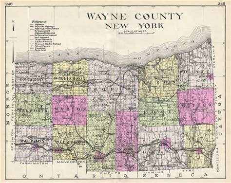 Wayne County New York.: Geographicus Rare Antique Maps