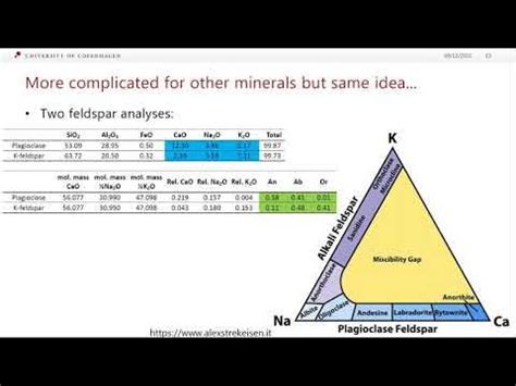 Lecture 2.1 - Major element geochemistry (Volcanoes, magmas and their geochemistry) - YouTube