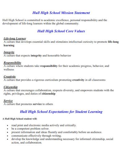 High School Statement - 10+ Examples, Format, How to Make, PDF