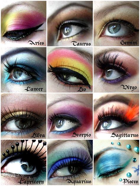 Zodiac(star sign) based makeup #makeup_goals | Zodiac sign fashion, Zodiac star signs, Eye makeup