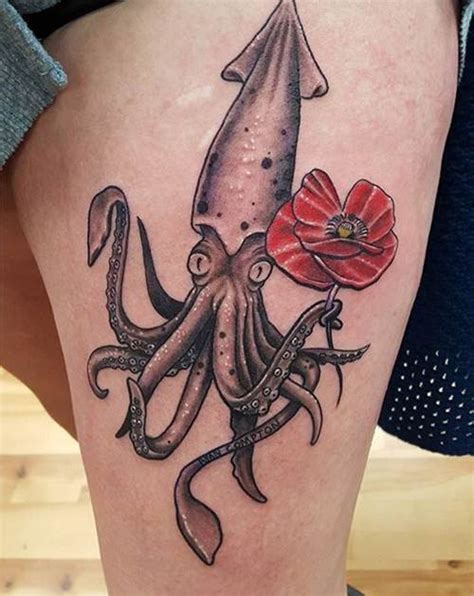 Squid Tattoo Designs, Ideas and Meaning - Tattoos For You