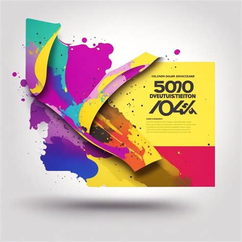 Premium AI Image | discount voucher with paint spots