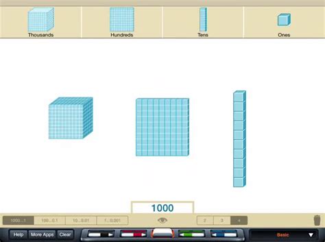 Base Ten Blocks Manipulative by Brainingcamp, LLC